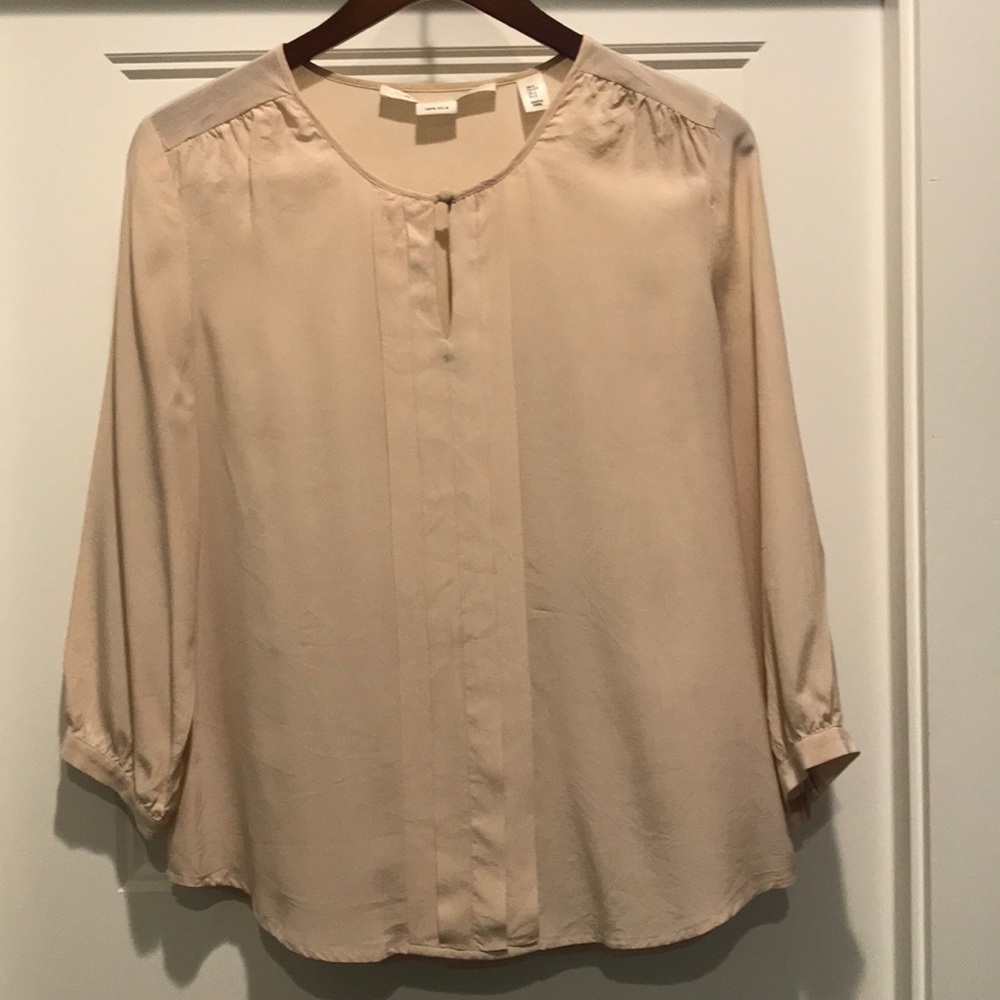 Pale pink 100% silk blouse